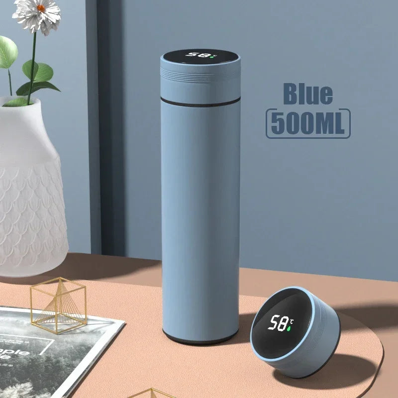 Taza térmica Templa Smart azul con pantalla de temperatura