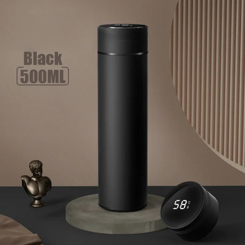 Taza térmica Templa Smart negra con pantalla de temperatura